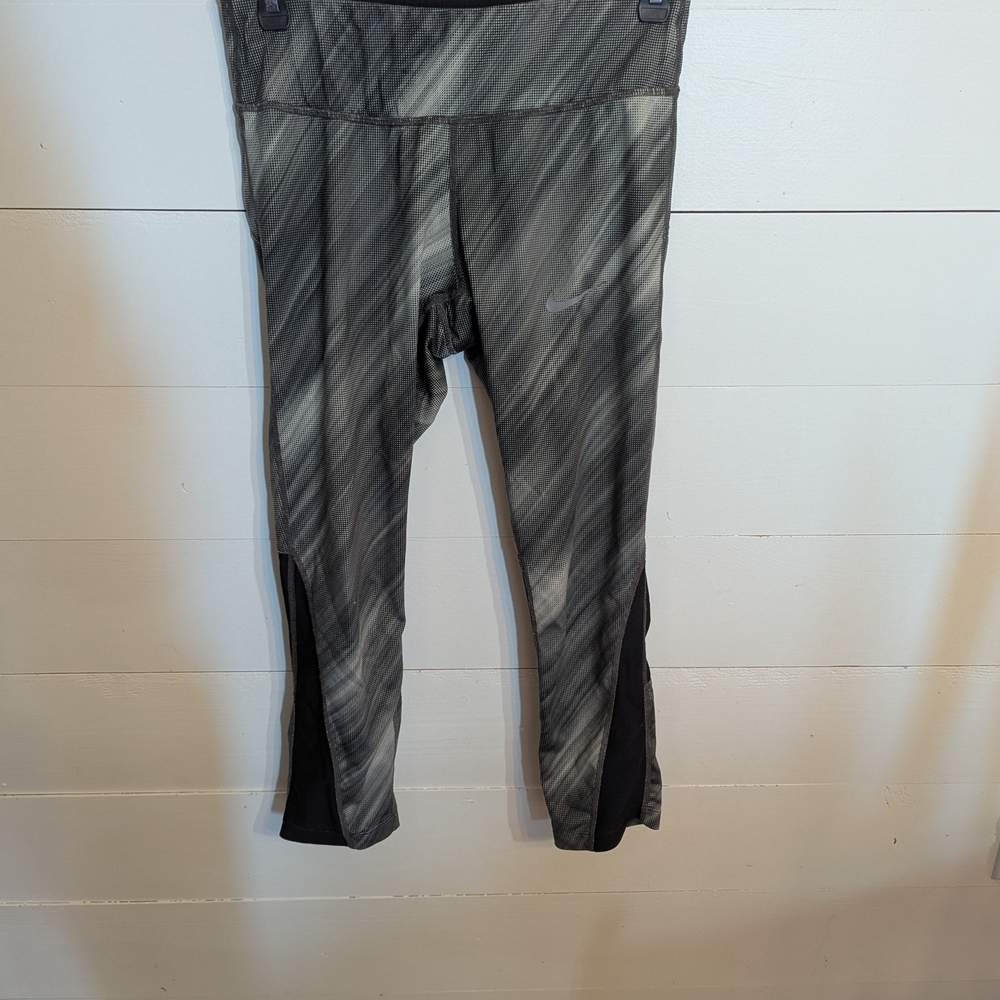 Gray and Black Athletic Leggings